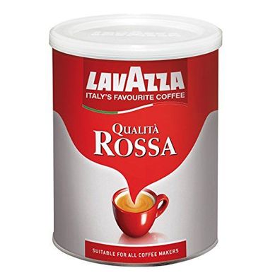 Lavazza Kaffee Qualita Rossa Espresso Röstkaffee Bohnenkaffee Gemahlen 250g