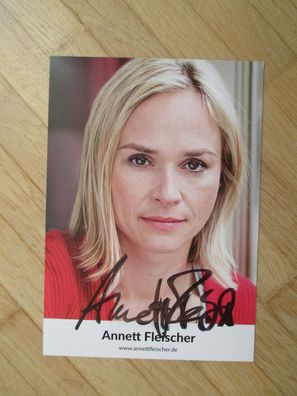 Hubert und Staller Schauspielerin Annett Fleischer - handsigniertes Autogramm!