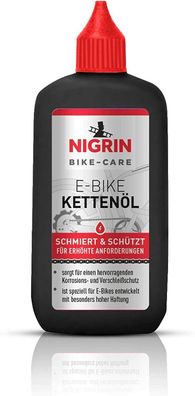 NIGRIN ?50084 E-Bike Kettenöl Fahrradkettenöl Schmiert Schützt Pflege 100 ml