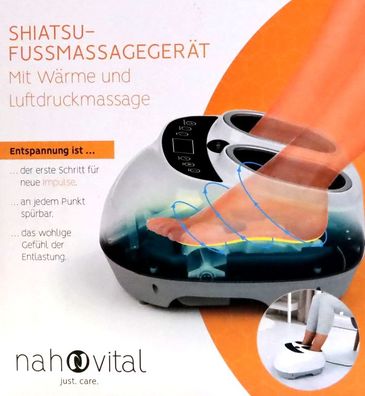 Shiatsu Massagegerät Fuß Massagegerät Elektrische Massage Wärmefunktion Füsse NEU