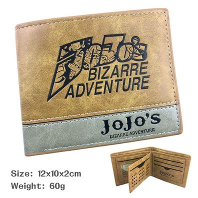 JoJo's Bizarre Adventure Ledertasche Bifold Geldbörsen Erwachsen Wallet
