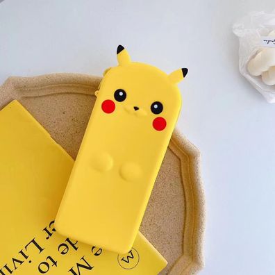 Anime Pokémon Pikachu Chip Rechteck Mäppchen Silikon Stiftebox Student Geldbörse