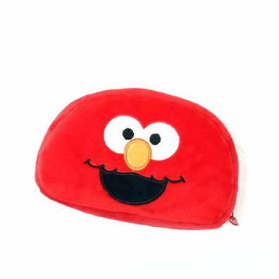 Cartoon Sesame Street Plüsch Mäppchen Elmo Puppe Stiftebox Cookie Geldbörse Rot