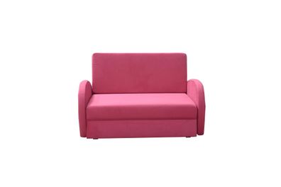 FURNIX Schlafsofa MELIDA 2 Polstercouch mit bequemes Bettkasten BN2310 Rosa