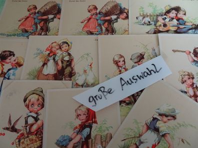 alte Postkarten AK Christian Pahl München lustige Kinder & Sprüche Verse