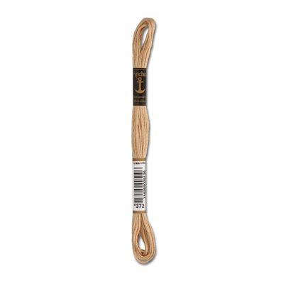 8m Anchor Stickgarn - Farbe 372 - sahara