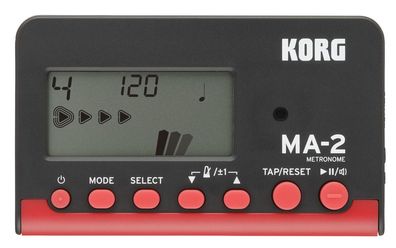 Korg MA-2-BK - digitales Metronom - schwarz/ rot