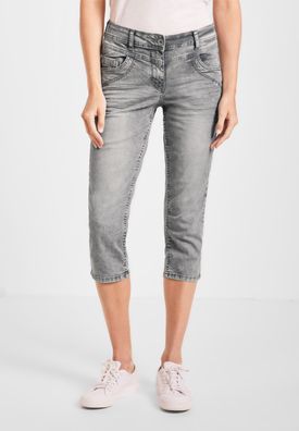 Cecil Loose Fit Jeans in 3/4 Länge in Grey Washed