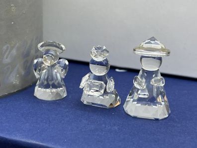 Swarovski Figuren heilige Familie 3 stück bis 4,5 cm. Top Zustand
