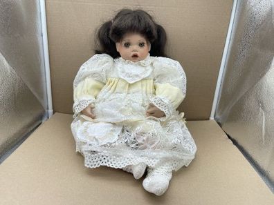 Künstlerpuppe Porzellan Puppe 52 cm. Top Zustand
