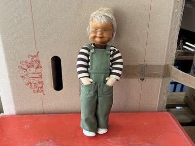 Holz / Stoff Künstlerpuppe Puppe 33 cm. Top Zustand