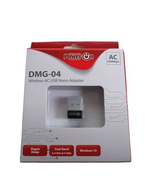 Inter-Tech Wi-Fi 5 USB Nano Adapter DMG-04 Stick 650Mbps