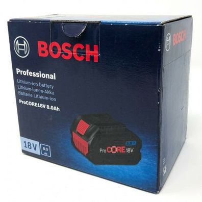 Bosch ProCORE18V 8.0 Ah Akku i Karton 1600A016GK Ersatzakku Solo Li-Ion Akkupack