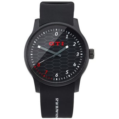 Original VW Armbanduhr GTI Design schwarz wasserdicht Uhr 5HV050830A