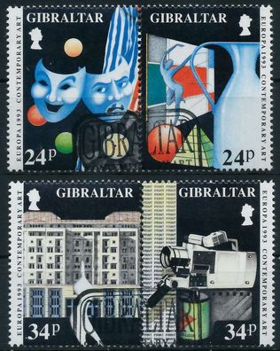 Gibraltar 1993 Nr 654-657 gestempelt WAAGR PAAR X5DB04E