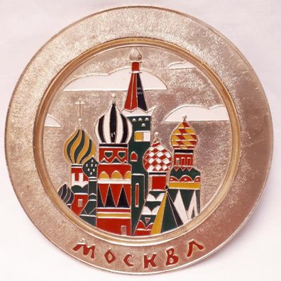UDSSR Andenkenteller Moskau Zwiebeltürme