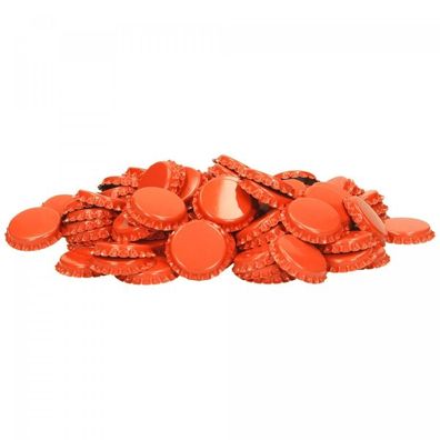 Kronkorken | orange | 26 mm | 100 Stück