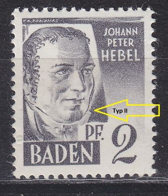 Germany Alliiert Franz. Zone [Baden] MiNr 0001 yv II ( * */ mnh ) [01]