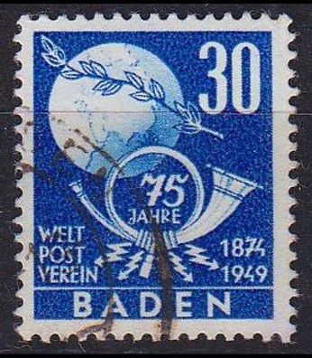 Germany Alliiert Franz. Zone [Baden] MiNr 0057 ( O/ used ) Post