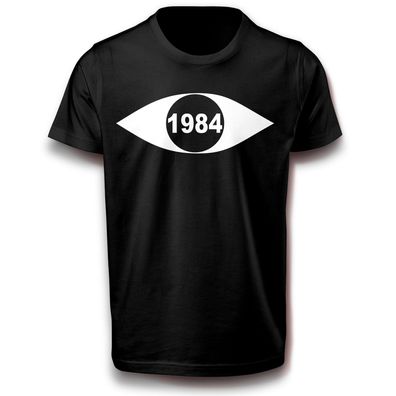 Auge der Vorsehung Totalitäres System 1984 T-Shirt 122 - 3XL Baumwolle Kontrolle