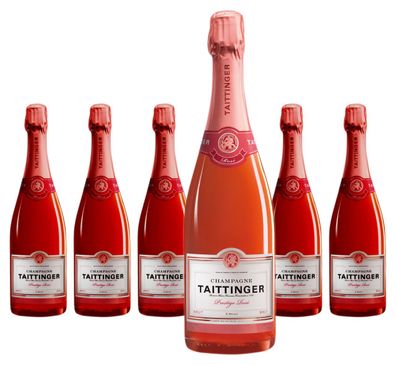 6 x Champagne Taittinger Brut Prestige Rosé