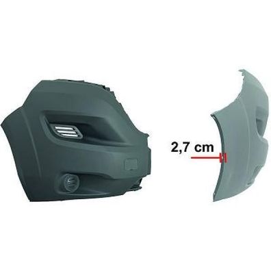 Stoßstangenecke links vorne passend für Fiat Ducato Jumper Boxer Baujahr 14->>