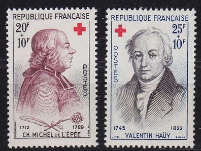 Frankreich FRANCE [1959] MiNr 1270-71 ( * */ mnh ) Rotes Kreuz