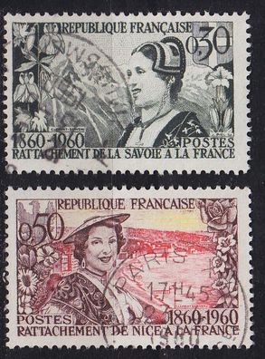 Frankreich FRANCE [1960] MiNr 1294-95 ( O/ used )