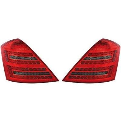 Rückleuchten Set passend für Mercedes W221 Baujahr 05-11 LED Rot schwarz