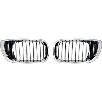 Designgrill passend für Grill set BMW E46 Baujahr 2001-2005 für Limousine Touri