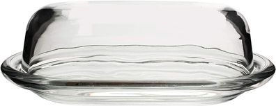 Pasabahce Basic - Butterdose, 19,5 x 13 cm aus Glas mit Deckel Schale Butterbox