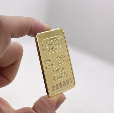 Credit Suisse Schweizer Replikat Barren Gold Plated (CM905)