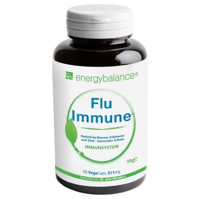 Flu-Immune mit Holunder und Echinacea, 60 VegeCaps - Dr. Wurster by EnergyBalance