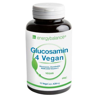 Glucosamin 4 Vegan, 90 VegeCaps Sonderangebot 31.08.2024 - EnergyBalance