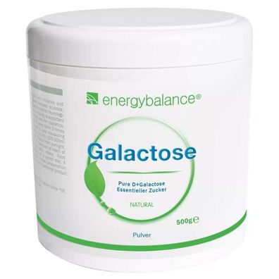 Galactose, 500 g hochreines Pulver - EnergyBalance