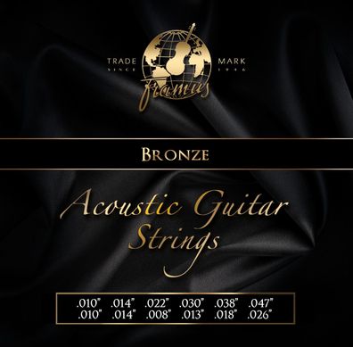 Framus 48240 12S - Bronze - 12-string (010-047)- Saiten für 12-saitige Westerngitarre
