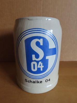 Bierkrug Bierhumpen Schalke 04 einfach/ ca.0,5L