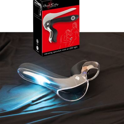 Silikon Spekulum mit LED-Licht + 10 Vibration + Anal Vaginal Rektal Sexspielzeug