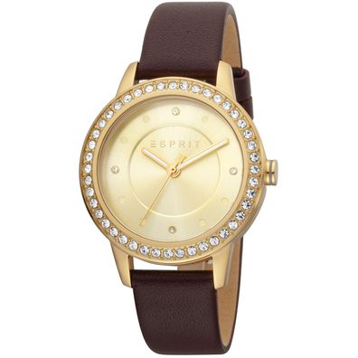 Esprit Uhr ES1L163L0035 Damen Armbanduhr Gold