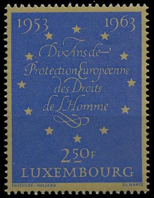 Luxemburg 1963 Nr 679 postfrisch S20E10E