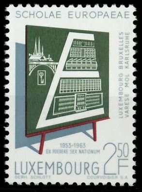 Luxemburg 1963 Nr 666 postfrisch S20E11A