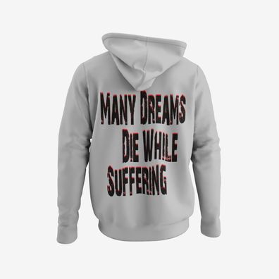 Herren Hoodie Spruch von David Goggins: Many dreams dying about suffering