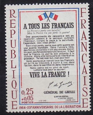 Frankreich FRANCE [1964] MiNr 1484 ( * */ mnh )