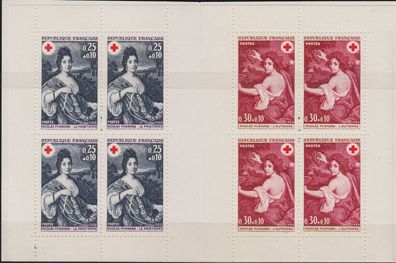 Frankreich FRANCE [1968] MiNr 1647-48 Markenheft ( * */ mnh ) Rotes Kreuz