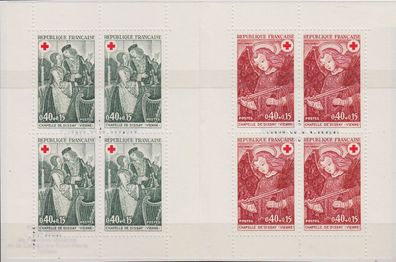 Frankreich FRANCE [1970] MiNr 1733-34 II Markenheft ( * */ mnh ) Rotes Kreuz