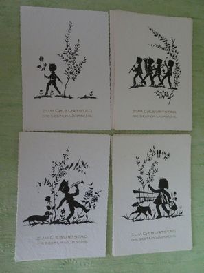 Postkarten Zellupost West Germany Serie 101 Kinder Geburtstag Strukturkarton