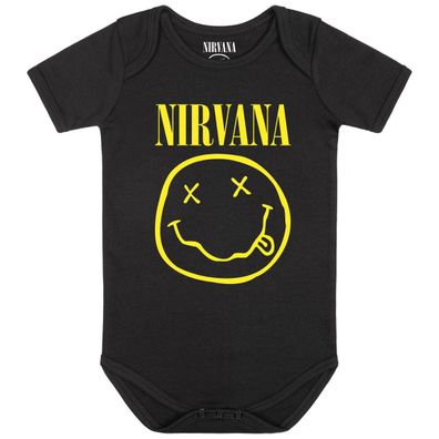 Nirvana (SMILEY) Baby Body 100% offizielles Merch Neu-New Größe 80/86 12-18 Monate