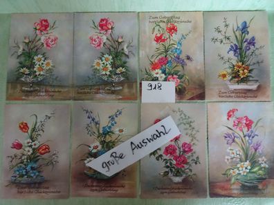 alte Postkarten AK EAS Schwerdtfeger nr 9491 zum Geburtstag Blumen