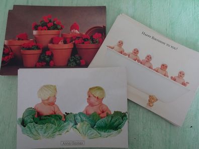 alte Postkarten AK Anne Geddes 1995 Schweden Pictura Graphica Geburtstag &.... ua