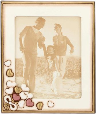 Thun Fotorahmen mit Herzen aus Keramik, maxi 30,35 x 2,9 x 35,53 cm h C2367H90